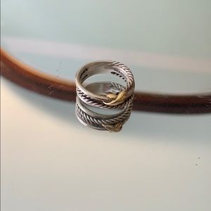 Authentic David yurman x crossover ring